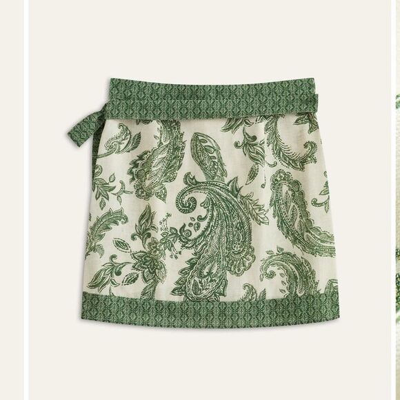 Commense Paisley Print Wrap Skirt NWT SMALL - Picture 2 of 5